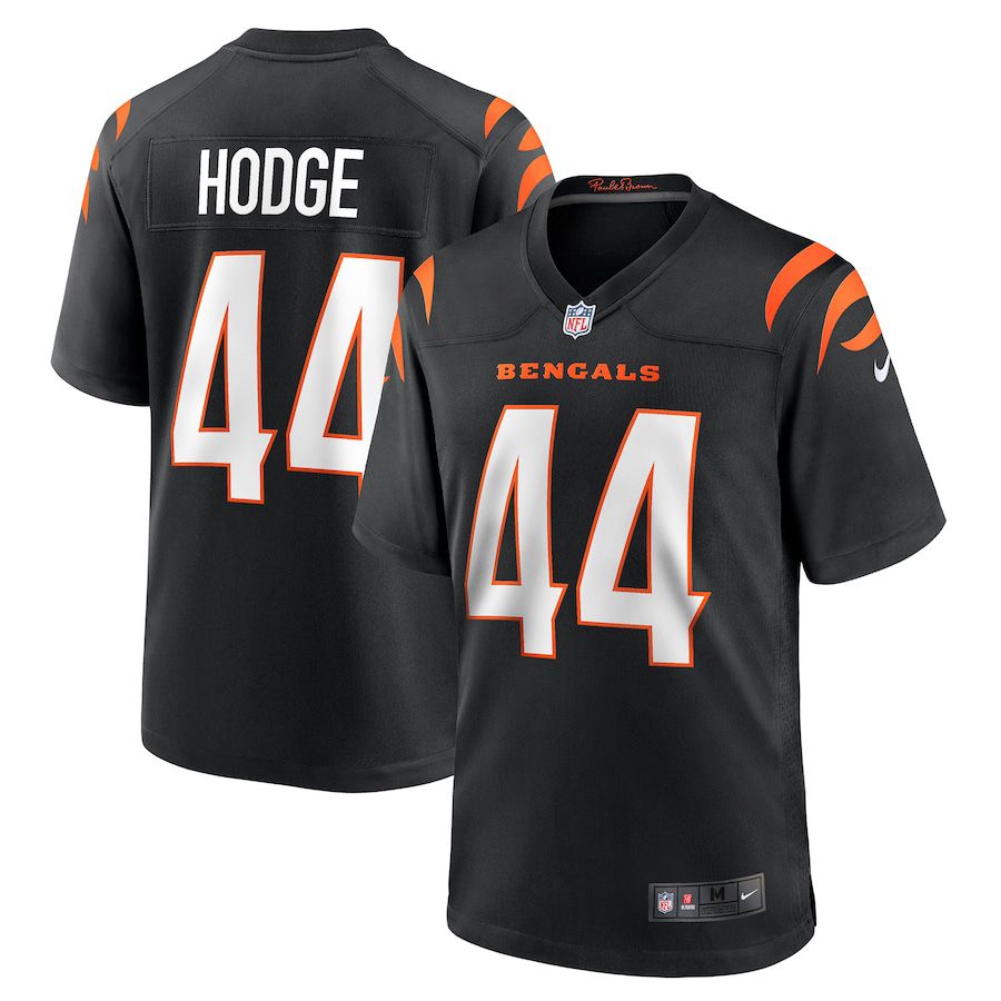 Men Cincinnati Bengals 44 Darius Hodge Nike Black Game NFL Jersey